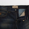John Galliano Blue Wash Cotton Blend Boyfriend Fit Jeans