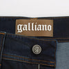 John Galliano Blue Wash Cotton Blend Boyfriend Fit Jeans