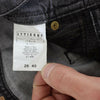John Galliano Gray Wash Cotton Torn Straight Fit Jeans