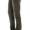 Ermanno Scervino Gray Wash Cotton Blend Slim Fit Jeans