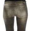 Ermanno Scervino Gray Wash Cotton Blend Slim Fit Jeans