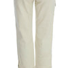 Ermanno Scervino Beige Cotton Capri Cropped Cargo Pants