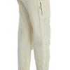 Ermanno Scervino Beige Cotton Capri Cropped Cargo Pants