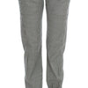 Ermanno Scervino Black White Checkered Cotton Casual Pants