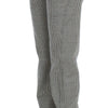 Ermanno Scervino Black White Checkered Cotton Casual Pants