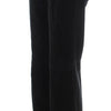 Ermanno Scervino Black Velvet Cotton Straight Legs Pants