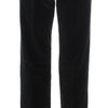 Ermanno Scervino Black Velvet Cotton Straight Legs Pants