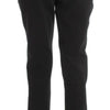 Ermanno Scervino Black Cotton Blend Capri Cropped Pants