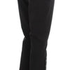 Ermanno Scervino Black Cotton Blend Capri Cropped Pants