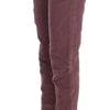 Ermanno Scervino Pantalon cargo court capri bordeaux chic