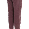 Ermanno Scervino Pantalon cargo court capri bordeaux chic