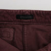 Ermanno Scervino Pantalon cargo court capri bordeaux chic