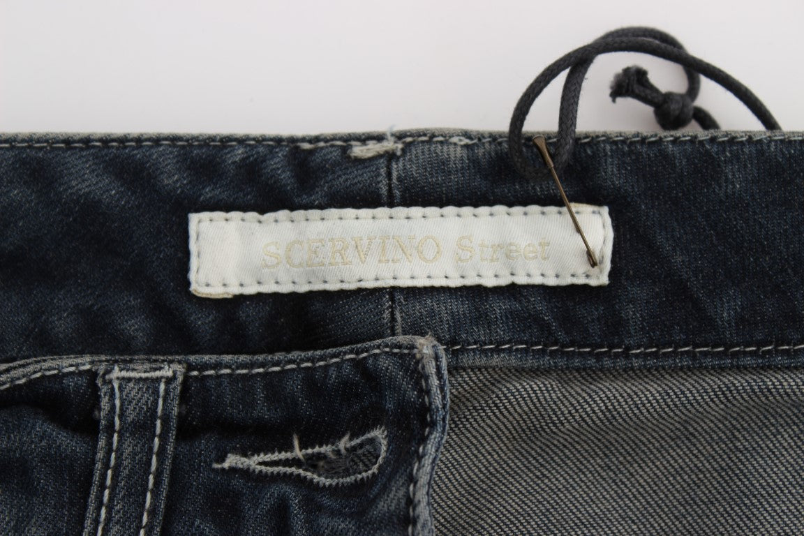 Ermanno Scervino – Slim Fit-Jeans aus Baumwollmischung in Blau