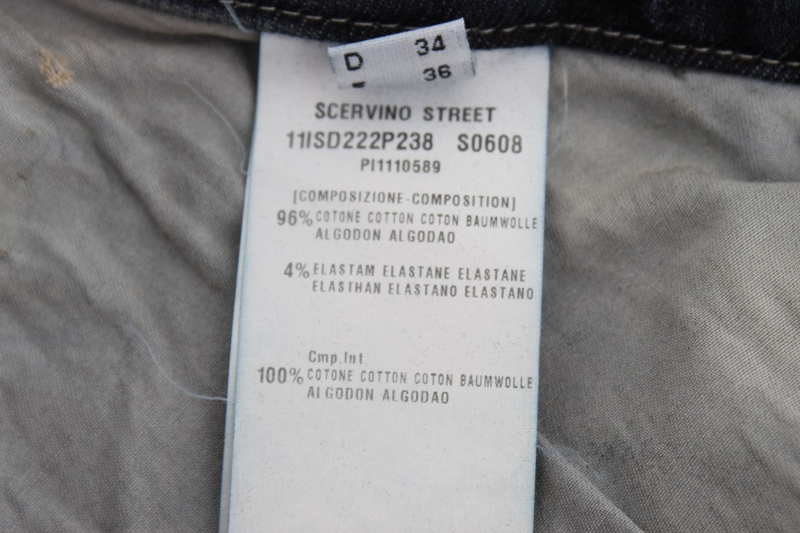 Ermanno Scervino – Slim Fit-Jeans aus Baumwollmischung in Blau
