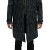 Dolce & Gabbana Blue Camouflage Trench Trench