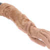 Gants élégants en daim beige Dolce &amp; Gabbana jusqu'aux coudes