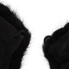 Dolce & Gabbana Black Mink Fur Shoulder Collar Scarf