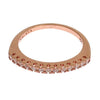 Nialaya Red Gold 925 Silver Ring