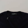 Dolce &amp; Gabbana - Pull élégant en laine vierge bleu