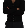 Dolce &amp; Gabbana Élégant cardigan boutonné en laine noir