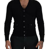 Dolce &amp; Gabbana Élégant cardigan boutonné en laine noir