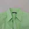 Dolce &amp; Gabbana – Mintgrünes, langärmliges Button-Down-Hemd