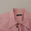 Dolce &amp; Gabbana – Lässiges, langärmliges Button-Down-Hemd in Rosa