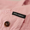 Dolce &amp; Gabbana – Lässiges, langärmliges Button-Down-Hemd in Rosa