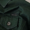 Dolce & Gabbana Dark Green Button Down Long Sleeves Shirt