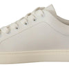 Dolce & Gabbana White Pink Leather Low Top Sneakers Womens Shoes