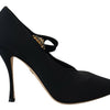 Dolce &amp; Gabbana Schwarze Socken Stretch-Pumps mit Kristallen
