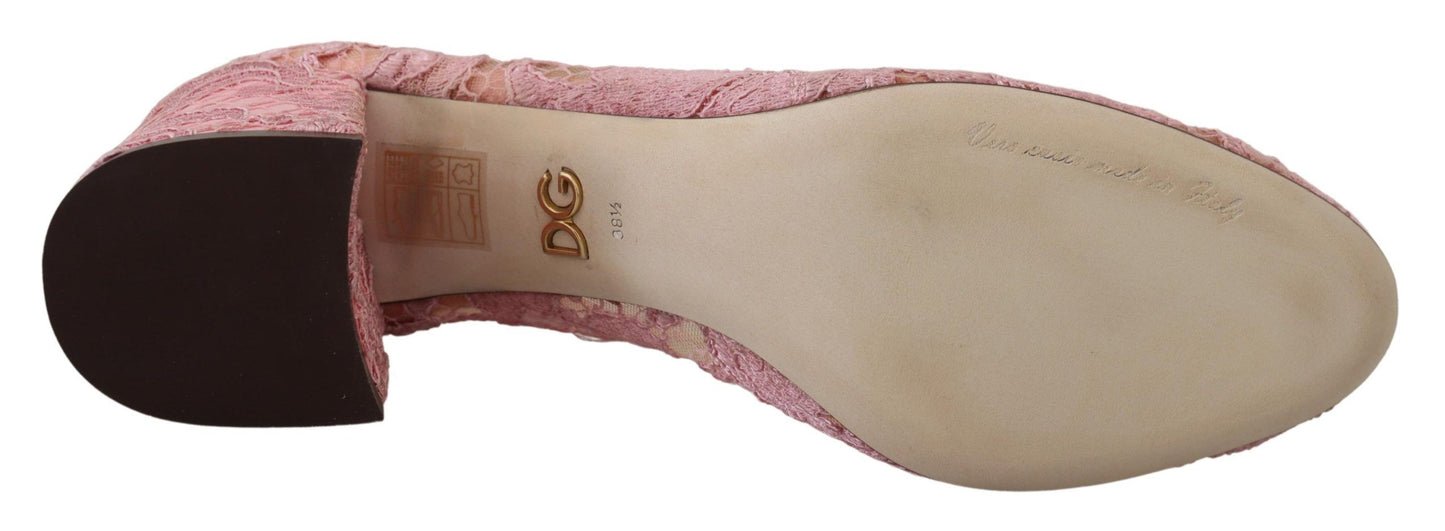 Dolce &amp; Gabbana – Taormina – Pumps mit Kristallen in Pastellfarben