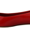 Dolce & Gabbana Red Leather Crystals Loafers Flats Shoes