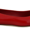 Dolce & Gabbana Red Leather Crystals Loafers Flats Shoes