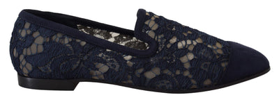 Mocassins plats bleus élégants Dolce &amp; Gabbana - Chic d'été