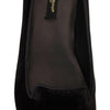 Dolce & Gabbana Black Velvet Slip Ons Loafers Flats Shoes