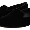 Dolce & Gabbana Black Velvet Slip Ons Loafers Flats Shoes