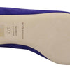 Dolce & Gabbana Purple Suede Crystals Loafers Flats Shoes