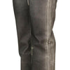 Dolce & Gabbana Grey Washed High Waist Denim Pants Cotton Jeans