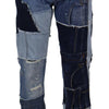 Dolce & Gabbana Multicolor Patchwork High Waist Denim Jeans