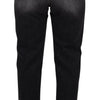 Dolce & Gabbana Black Washed Tattered High Waist Denim Jeans