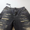 Dolce & Gabbana Black Washed Tattered High Waist Denim Jeans