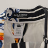 Dolce & Gabbana Multicolor Stripes Majolica Bermuda Shorts