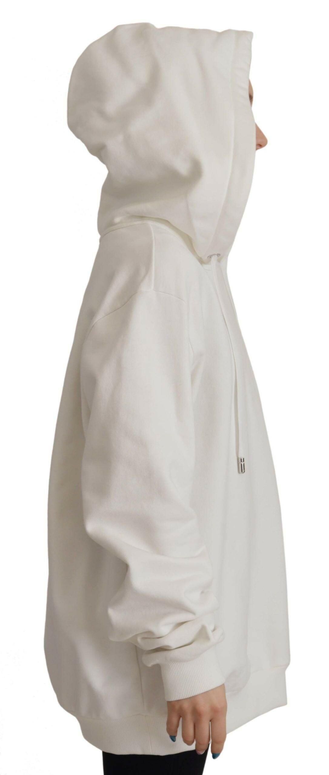 Dolce &amp; Gabbana Weißer Kapuzenpullover mit Stickerei