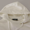 Dolce &amp; Gabbana Weißer Kapuzenpullover mit Stickerei