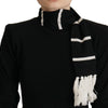 Dolce & Gabbana Black Cashmere Turtleneck Pullover Sweater