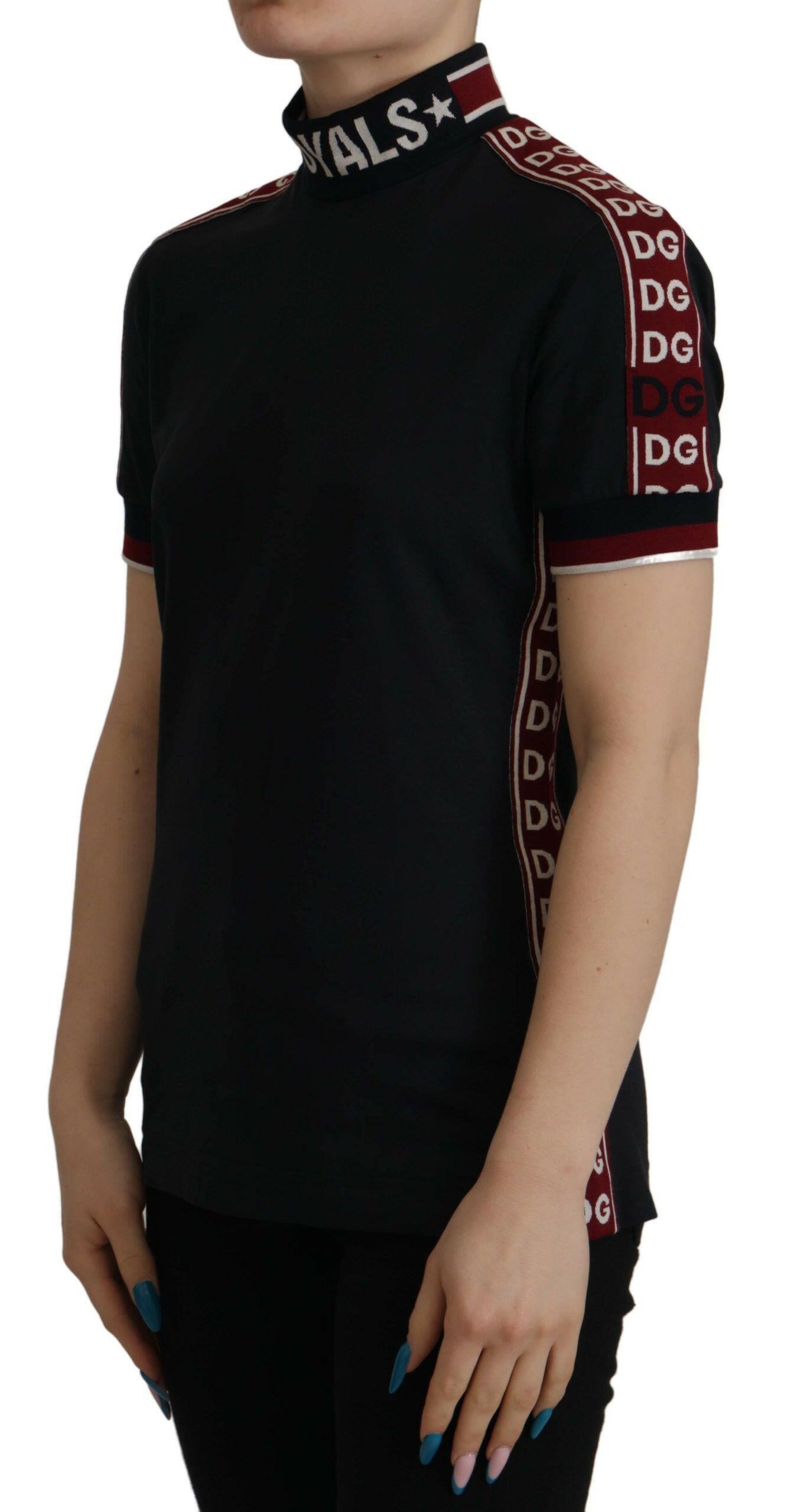 Dolce &amp; Gabbana – Schwarzes T-Shirt „#DGMillennials“ aus 100 % Baumwolle