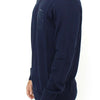 Ermanno Scervino Blauer Pullover aus Wollmischung mit V-Ausschnitt