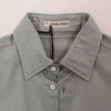 Ermanno Scervino Gray Cotton Long Sleeve Casual Shirt Top