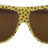 Dolce & Gabbana Yellow Stars Acetate Square Shades DG4125 Sunglasses